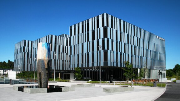 picture of aker solution logo on a wall