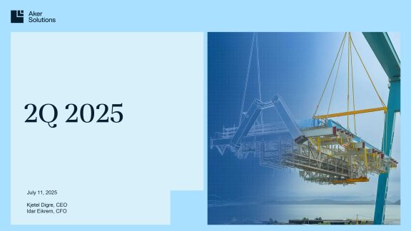 picture of aker solution logo on a wall