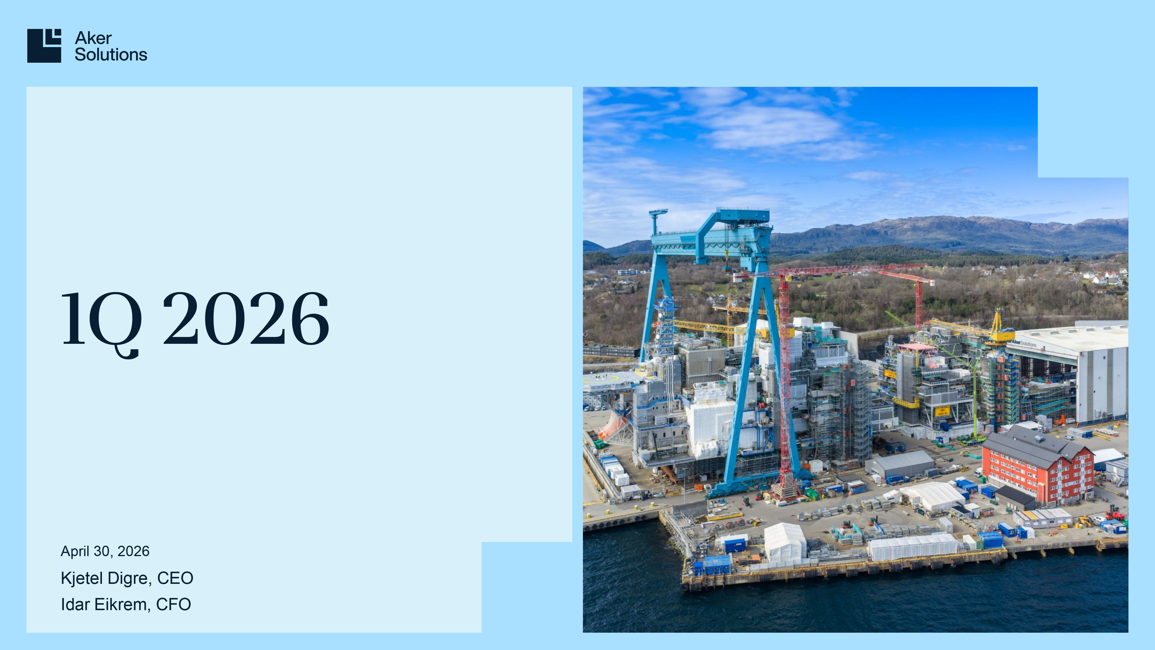 picture of aker solution logo on a wall